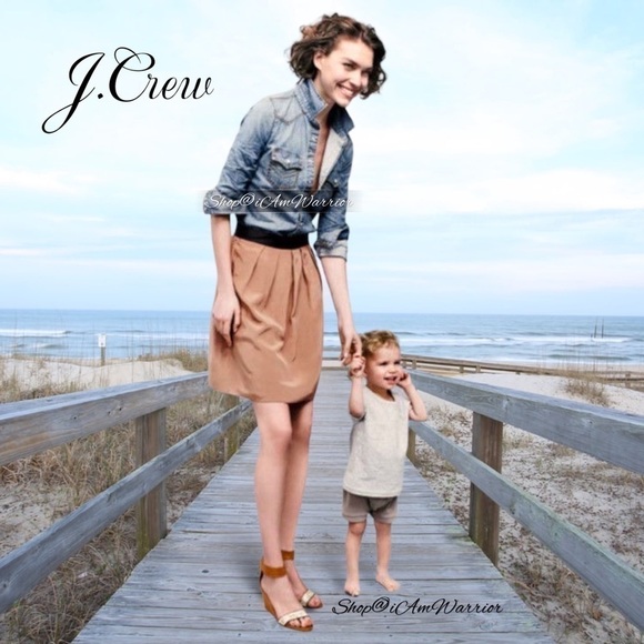 J.Crew NWT RARE Silk crepe de chine pleated mini skirt *shop@iamarrior - Picture 3 of 13